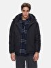 With Hood Technical Black Coat