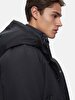 With Hood Technical Black Coat