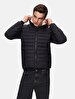 With Hood Straight Black Coat