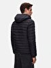 With Hood Straight Black Coat