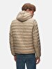 With Hood Straight Green Coat