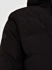 With Hood Puffer Black Coat