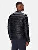Straight Straight Collar Black Coat