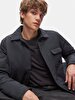Mao Collar Technical Navy Coat