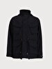 With Hood Puffer Navy Coat