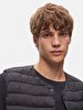 Crew Neck Straight Black Vest