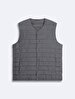 Crew Neck Straight Anthracite Vest