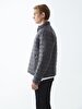Straight Straight Collar Dark Grey Coat