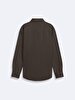 Straight Regular Fit Brown Shirt