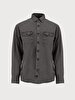 Straight Regular Fit Grey Shirt