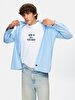 Straight Regular Fit Blue Shirt