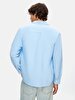 Straight Regular Fit Blue Shirt