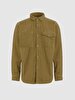 Ribbed Brown Shirt