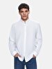 Basic Long Arm Oxford White Shirt