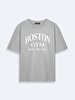 Boston With Print Grey T-shirt