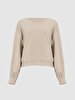Print Beige Sweatshirt