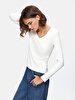 V-neck Ribbed Dust T-shirt