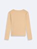 V-neck Ribbed Dust T-shirt