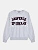 Print Relaxed Fi̇t Grey Sweatshirt