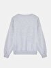 Print Relaxed Fi̇t Grey Sweatshirt