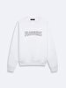 Metal Appligue With Print White Sweatshirt