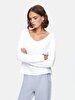 V-neck Long Sleeve Dust T-shirt