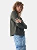 V-neck Long Sleeve Green T-shirt