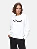 Sign With Print Beige Sweatshirt