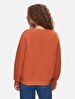 Sign With Print Orange Sweatshirt