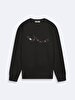 Sign With Print Black Sweatshirt