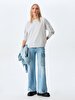 Crew Neck Long Sleeve Basic Grey Sweatshirt