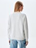 Crew Neck Long Sleeve Basic Grey Sweatshirt