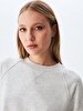Crew Neck Long Sleeve Basic Grey Sweatshirt