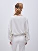 Crew Neck Balloon Sleeve Dust Sweatshirt