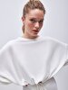 Crew Neck Balloon Sleeve Dust Sweatshirt