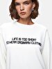 Print Crew Neck Long Sleeve Dust Sweatshirt