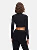 Fine Wicked Straight Collar Black T-shirt