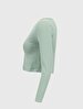 V-neck Long Sleeve Green T-shirt