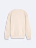 Straight Crew Neck Long Sleeve Basic Beige Sweatshirt