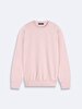 Straight Crew Neck Long Sleeve Basic Lilac Sweatshirt