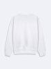 Straight With Hood Without Zipper Regular Fit White Sweatshirt