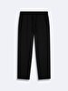 Basic Düz Paça Black Tracksuit
