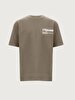 Crew Neck Short Arm Relaxed Grey T-shirt