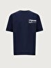 Crew Neck Short Arm Relaxed Navy T-shirt