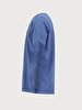 Short Sleeve Crew Neck Basic Blue T-shirt