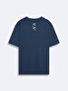 Crew Neck Short Arm Relaxed Navy T-shirt