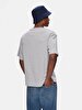 Crew Neck Short Arm Square Grey T-shirt