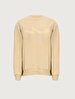 Si̇gned Crew Neck Long Sleeve Regular Fit Beige Sweatshirt