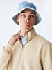 Straight Straight Collar Turtle Neck Zipper Closing Regular Fit Dust Sweatshirt
