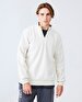 Straight Straight Collar Turtle Neck Zipper Closing Regular Fit Dust Sweatshirt